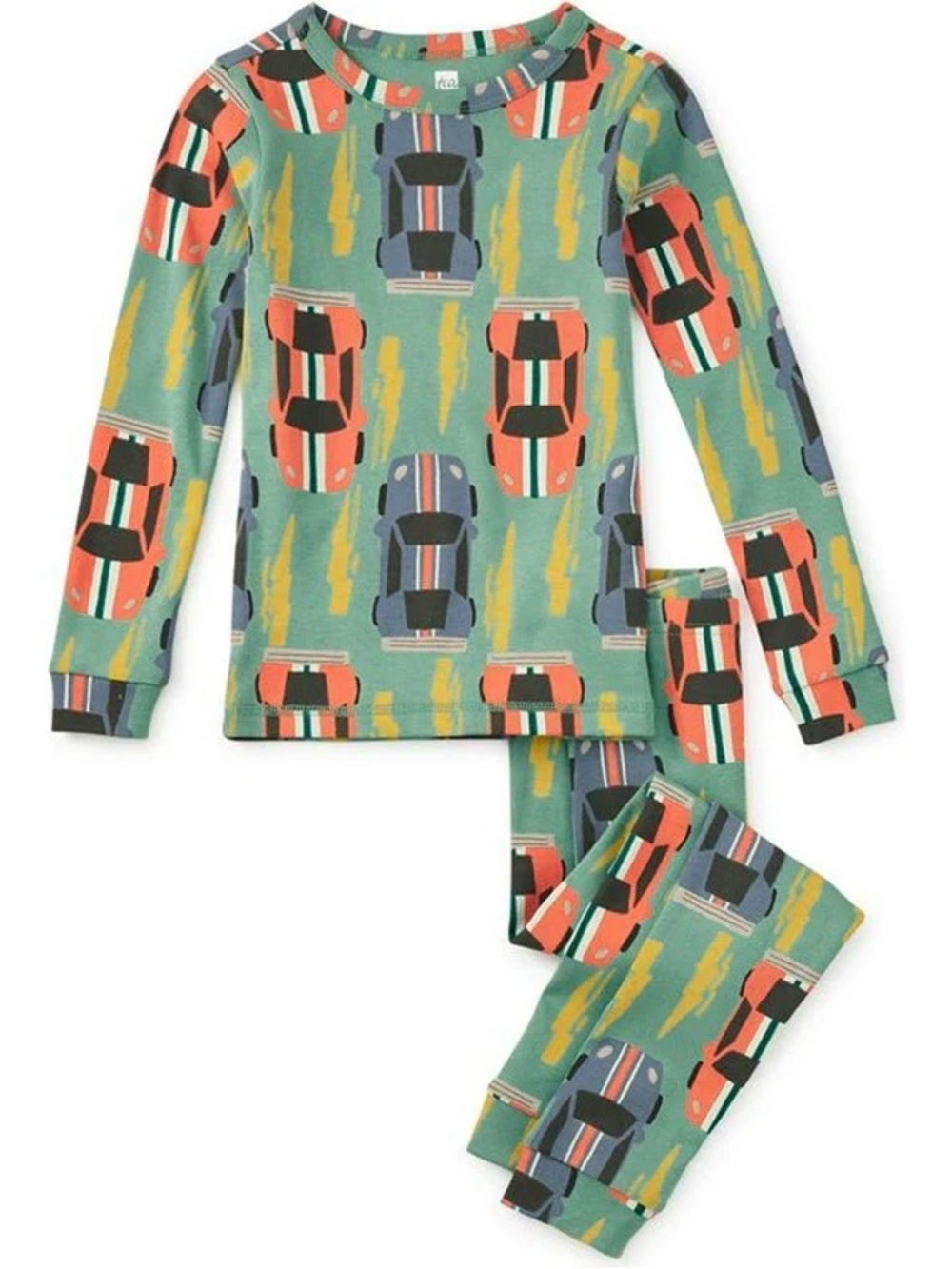 TEA COLLECTION kids 12 years Car print pj set. 100% cotton